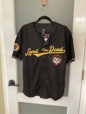 Disney Pixar Coco Miguel Baseball Jersey Land of the Dead Boxlunch exclu S/M NWT
